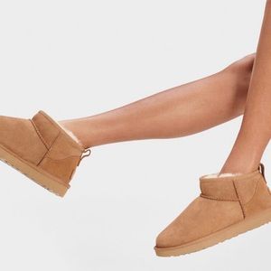 UGG MINI CLASSIC ULTRA MINI BOOTS  CHESTNUT SZ 7 BRAND NEW IN BOX